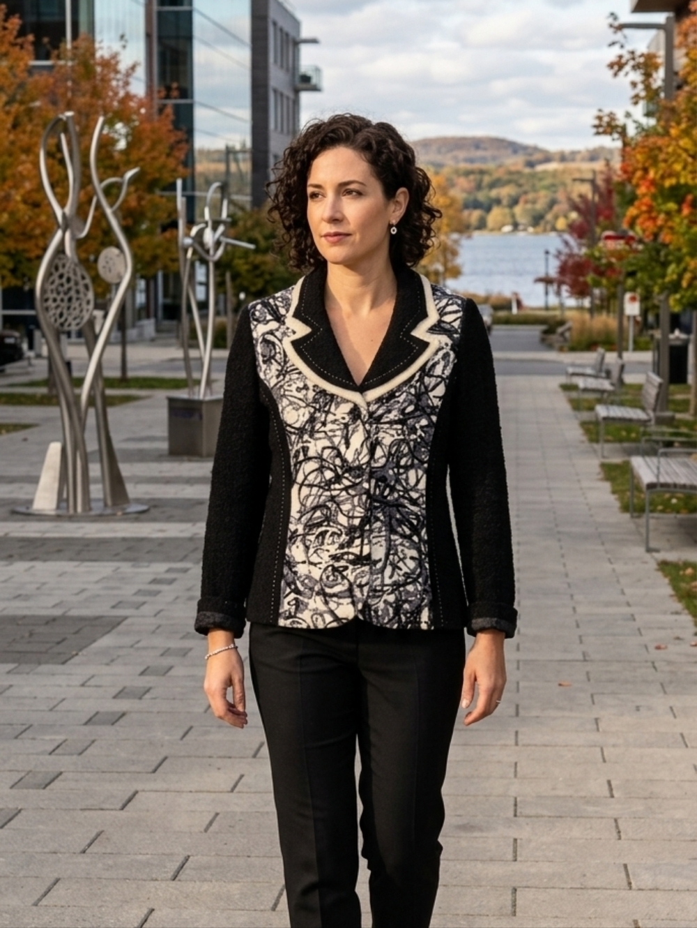 ALISON SHERI WOOL JACKET SIZE X LARGE